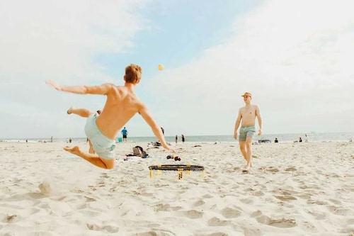 Equipo Juego De Pelota Spikeball Rookie Kit Red Y 1 Pelota.