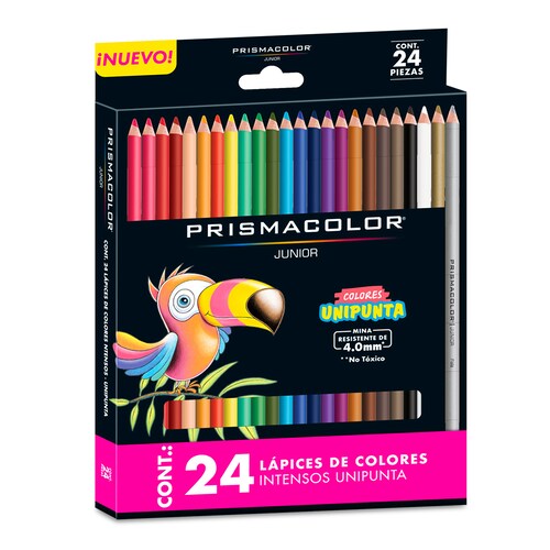 Lápices de Colores Prismacolor Junior Unipunta, Colores Intensos 24 piezas