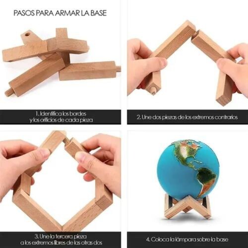 Lámpara LED 3D Gadgets & Fun en forma de luna recargable