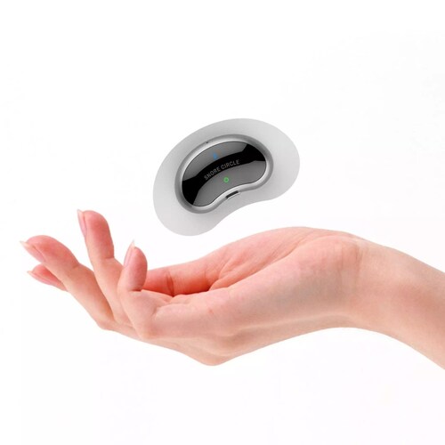 Dispositivo Electronico Anti-Ronquido contrae el musculo al roncar, sensor que reconoce el sonido. Aplicación que hace  Estudio de Sueño.