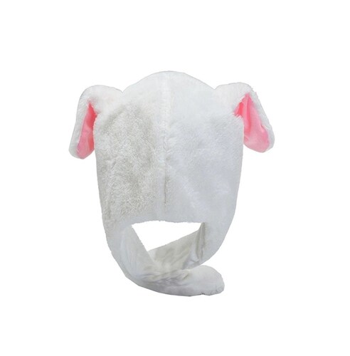 Gorro De Conejo Bts Kpop Blanco Con Orejas En Movimiento