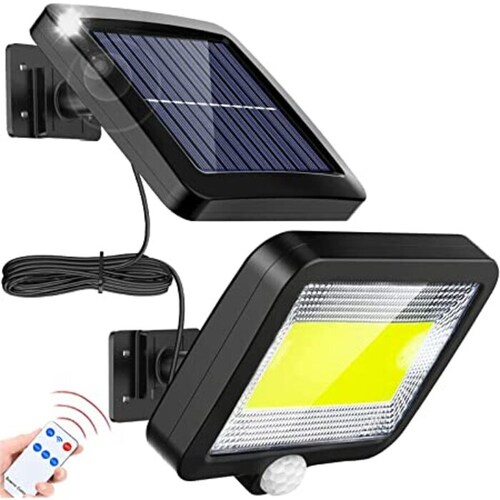 Lampara Solar Recargable Exterior Con Sensor De Movimiento 