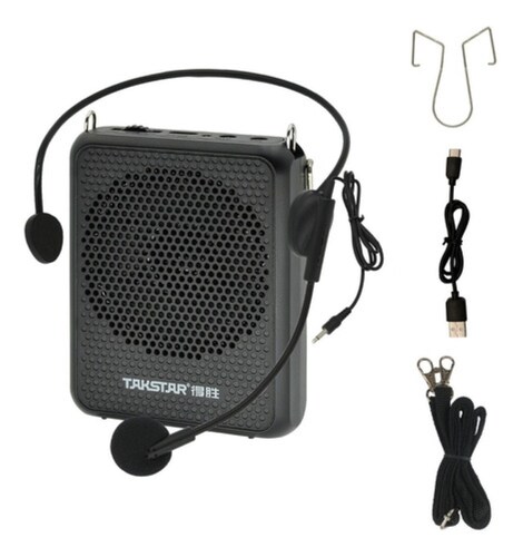 Mini Amplificador De Voz Digital Portátil 8w Negro