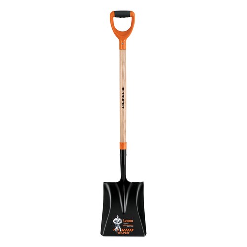 Pala Cuadrada Grande 90 cm mango largo de madera (3 piezas ) Jardinería -Construcción   Truper 
