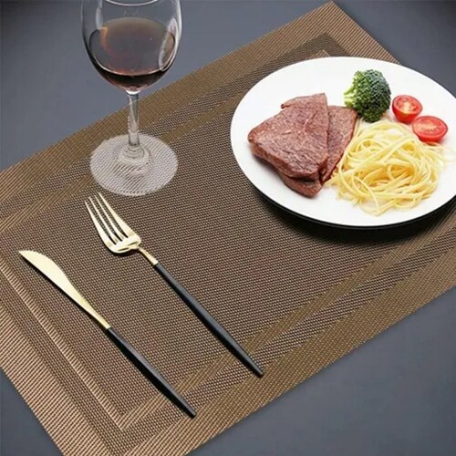 Manteles Individuales Antideslizantes Para Restaurante 6 Pcs