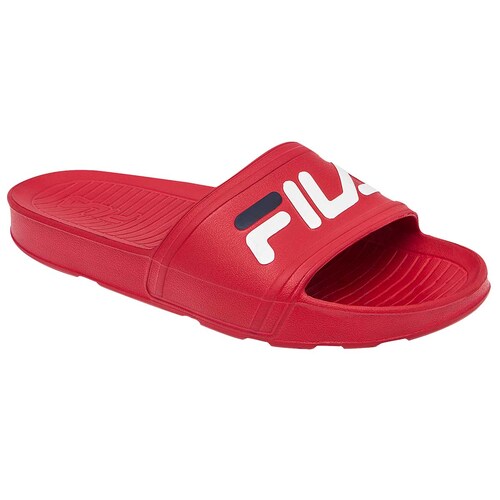 Sandalias Fila Sleek Slide Rojo Deportivo Mujer