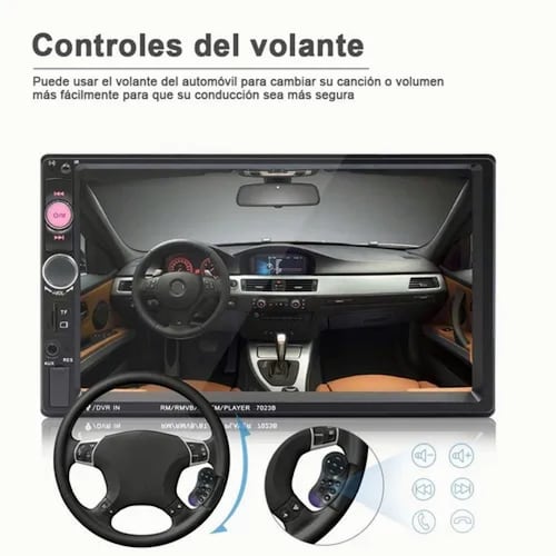 Estéreo Mirrorlink Pantalla Táctil 7 Pulgadas Hd Bluetooth