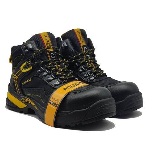 Bota Industrial Pro Cliff 5305 Negro Caballero Hombre Trabajo Piel