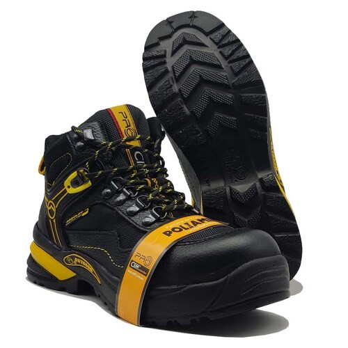 Bota Industrial Pro Cliff 5305 Negro Caballero Hombre Trabajo Piel