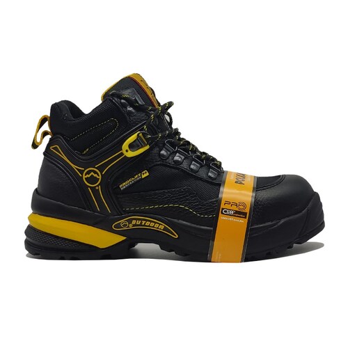 Bota Industrial Pro Cliff 5305 Negro Caballero Hombre Trabajo Piel