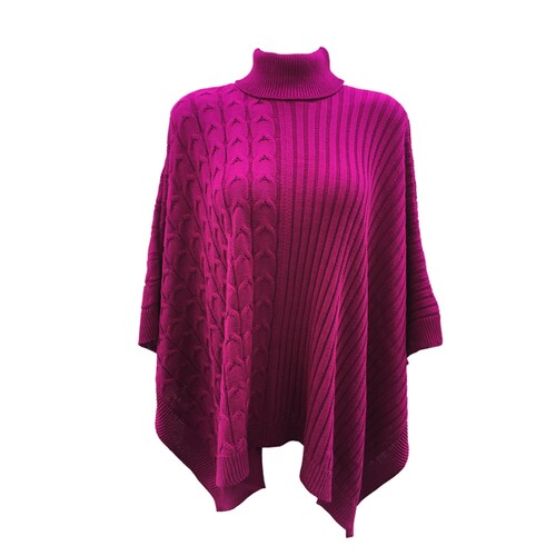 Poncho Mujer Chal Capa Invierno Calientito Colores Sweater –