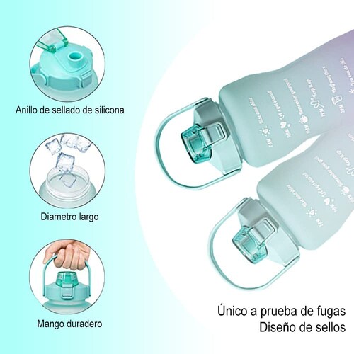 3 botellas Motivacional 2 L 