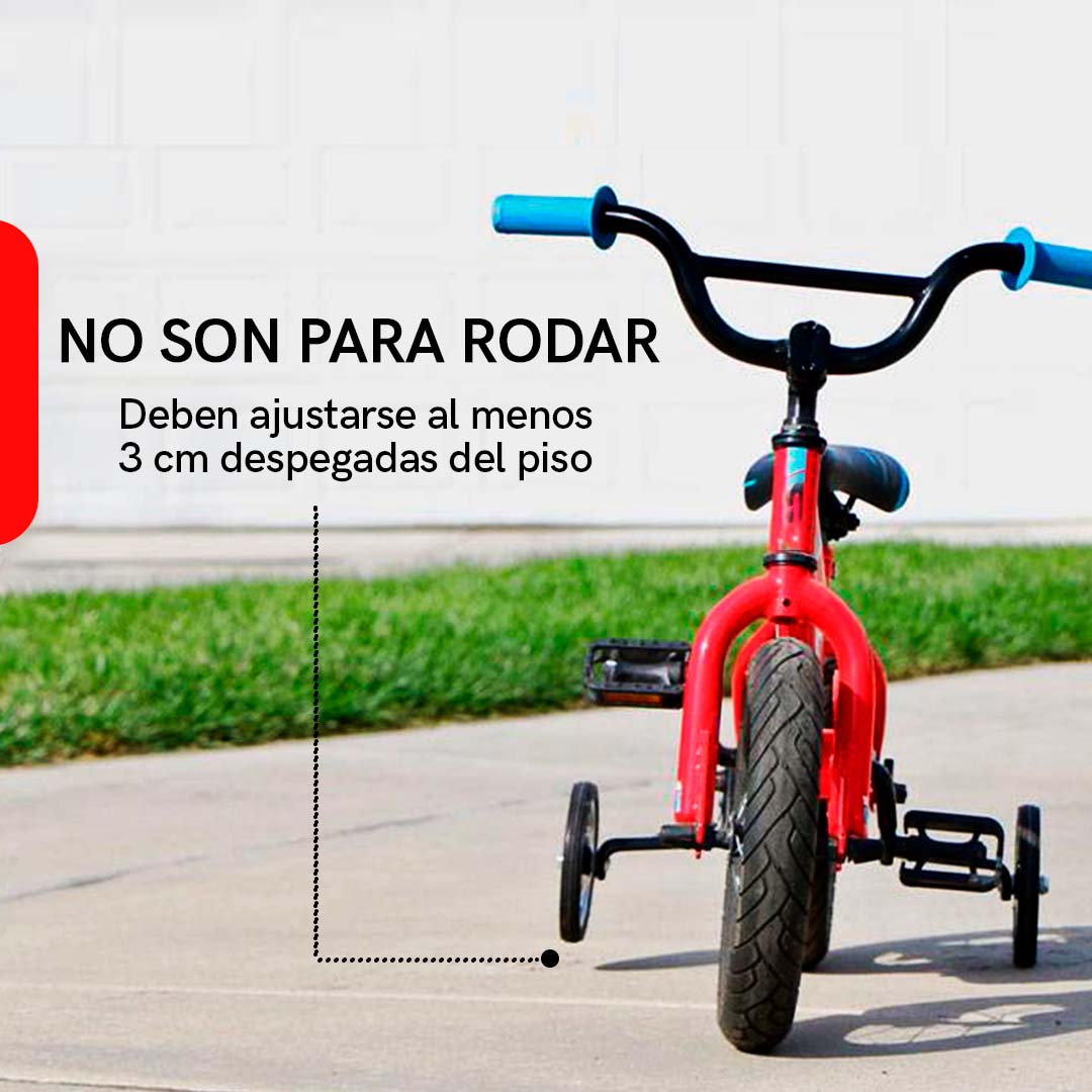 Llantitas Llantas Entrenadoras Bicicleta R12-20 Blancas