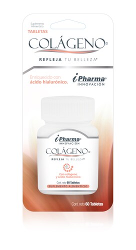 Colágeno Hidrolizado y Ácido Hialurónico Tabletas 500 mg. Colágeno Tipo I, II y III.