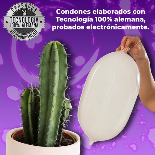 Condones De Látex Playboy Fresa Lata Con 10 Condones