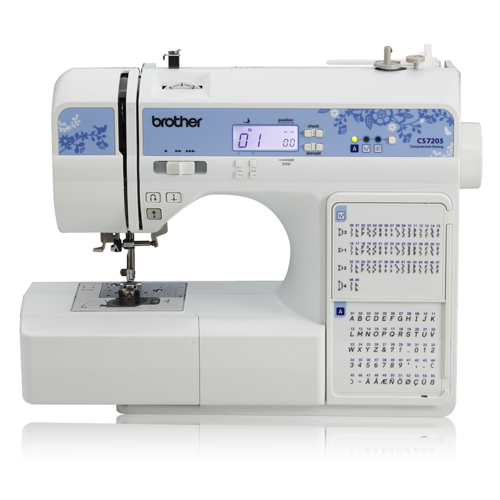 Máquina de coser recta Brother CS7205 portable blanca 110V 