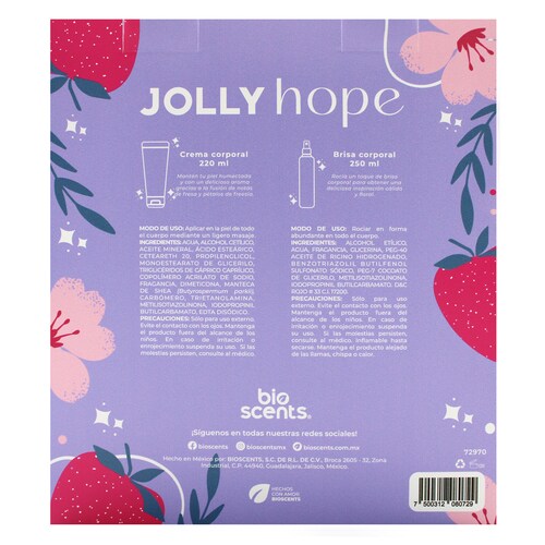 Kit De Regalo Duo Jolly Hope Bioscents Pleasures