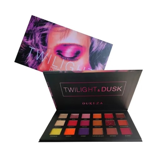 Paleta De Sombras Twilight & Dusk 18 Tonos Alta Pigmentación
