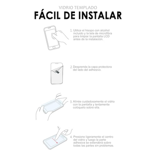 Mica de Vidrio Templado 9H Simple Glass Para iPhone 14
