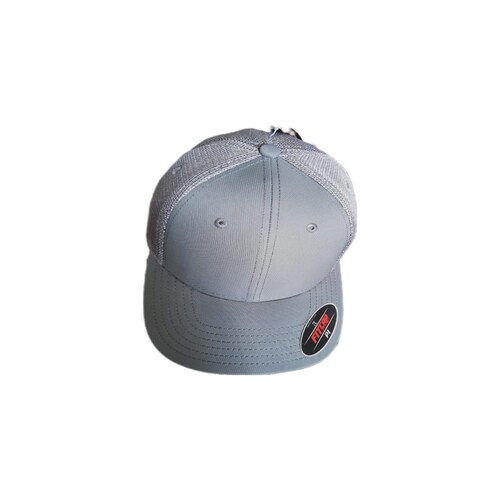 Gorra gris camionero para hombre mujer fitcap  modelo pi 50%nyl 40% pol 10% alg banda elestica  unitalla