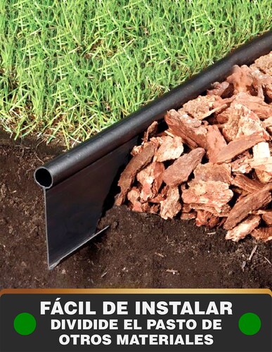 Borde Separador Grueso Para Jardín Rollo De 18 Metros