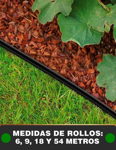 Borde Separador Grueso Para Jardín Rollo De 18 Metros