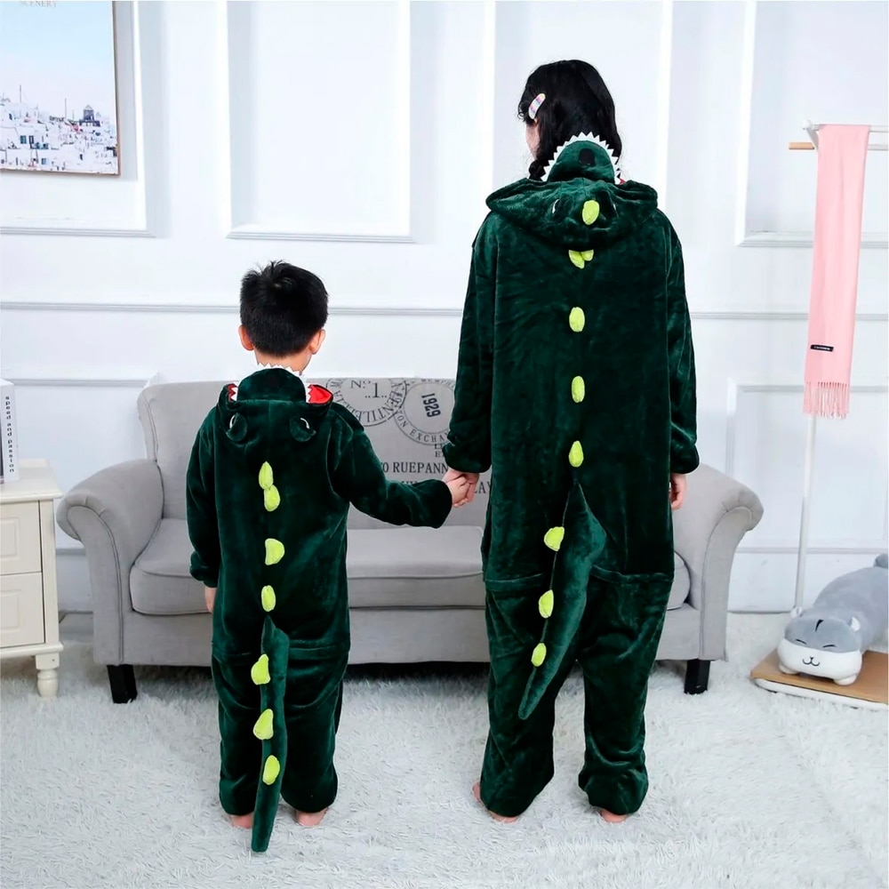 Pijamas Dinosaurio Pijama Completa Mameluco Disfraz Adulto