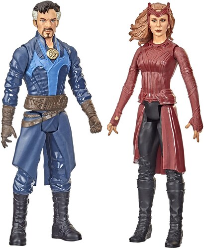 Figura Titan Hero Series Pack Dr. Strange & Scarlet Witch Hasbro 30 cm