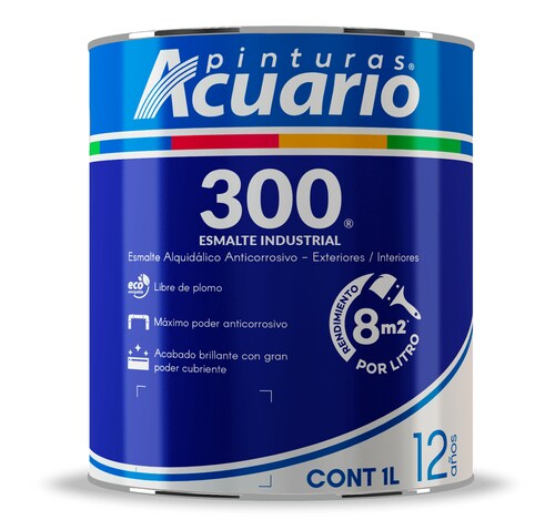Pintura Esmalte 300 Color Chocolate Acuario 1 Lt EA34910