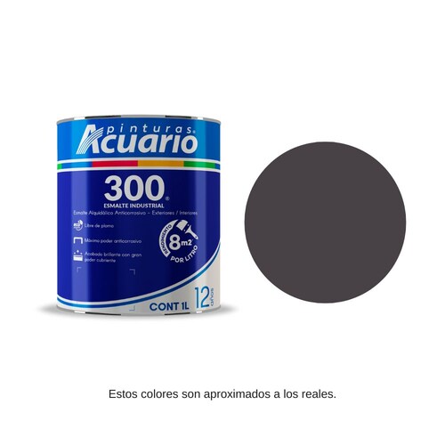 Pintura Esmalte 300 Color Chocolate Acuario 1 Lt EA34910