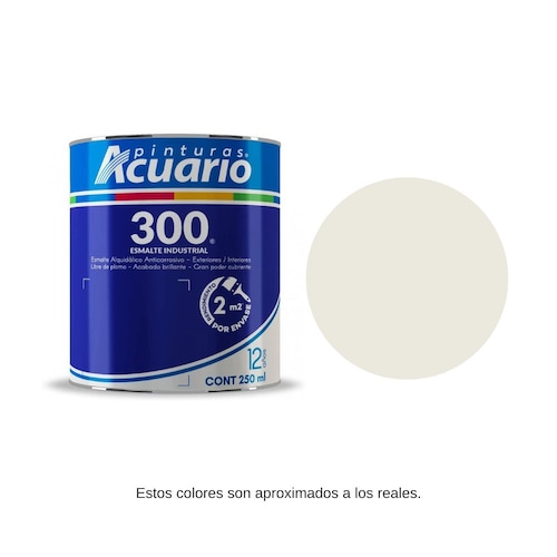 Pintura Esmalte 300 Color Blanco Hueso Acuario 250 Ml EA34802