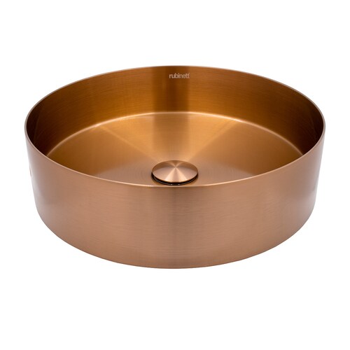 Ovalin Lavabo Redondo Acero Inoxidable 304 Cobre Super Lujo