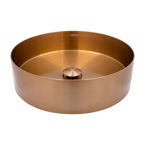 Ovalin Lavabo Redondo Acero Inoxidable 304 Cobre Super Lujo