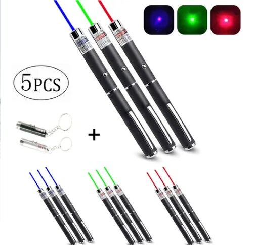 Set 5 Uds.Apuntador  Laser Multicolor