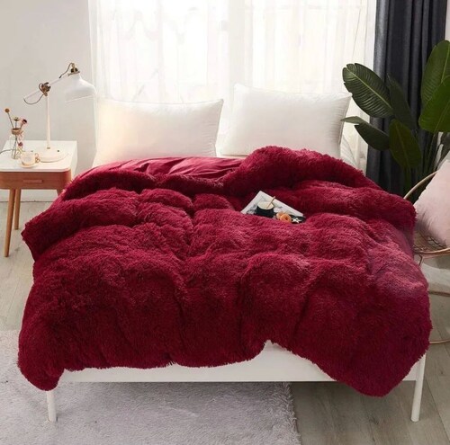  Cobertor Queen/King Extra Suave Pelo Alto 4 pzas