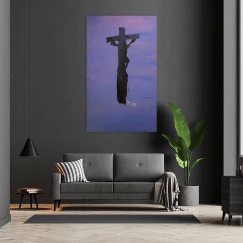 Pintura original - Acrílico sobre tela - Resurrección - 174 x 104 cm - Cuadro decorativo
