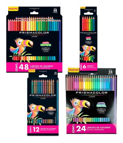 Colores Prismacolor Junior Pastel Neon Metalicos Surtidos .