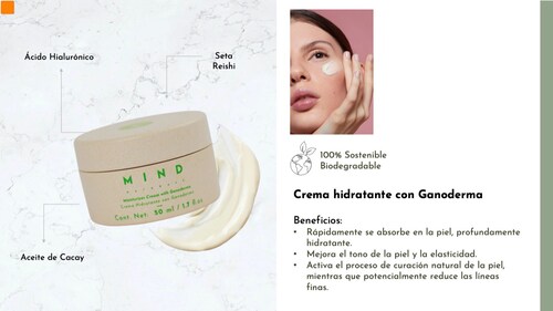 Crema Facial Hidratante Con Ácido Hialuronico + Aceite Cacay