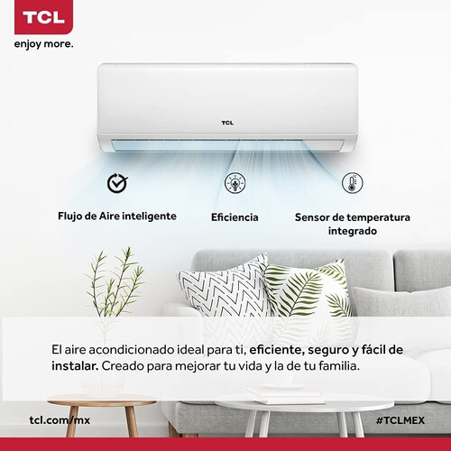 Minisplit TCL Inverter (1 ton, 110V, Solo Frío).