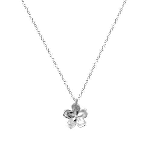 Dije flor de plata .925 y cadena, Colección Floral, Joyería para Mujer de Anante Joyería