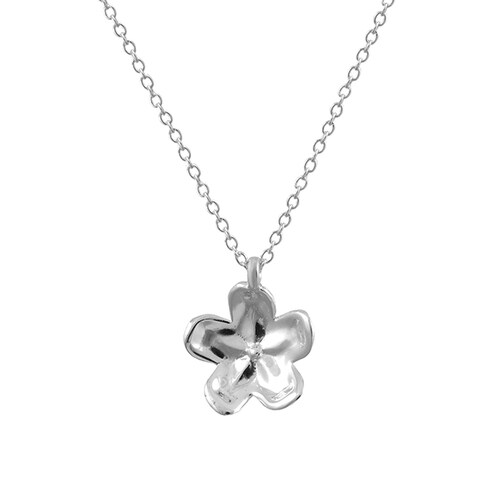 Dije flor de plata .925 y cadena, Colección Floral, Joyería para Mujer de Anante Joyería