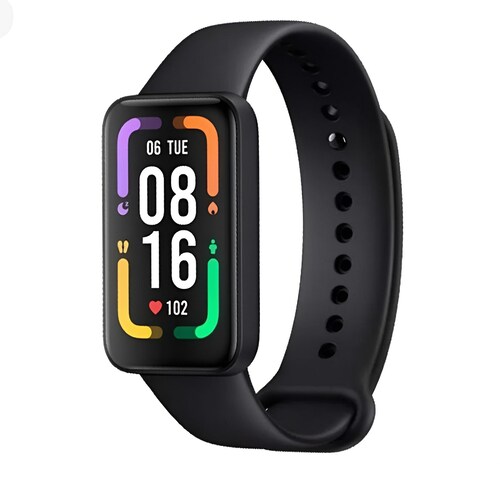 Xiaomi Redmi Smart Band Pro 1.47" caja de nailon reforzado con fibra de vidrio negra, malla negra de tpu