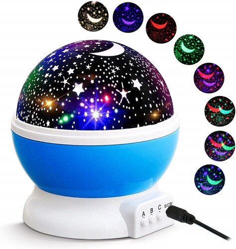 Lampara Proyector Nocturna de Estrellas Goshoppingmx.