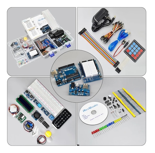 Kit Compatible C/ Arduino Uno R3 Con Español Tutorial
