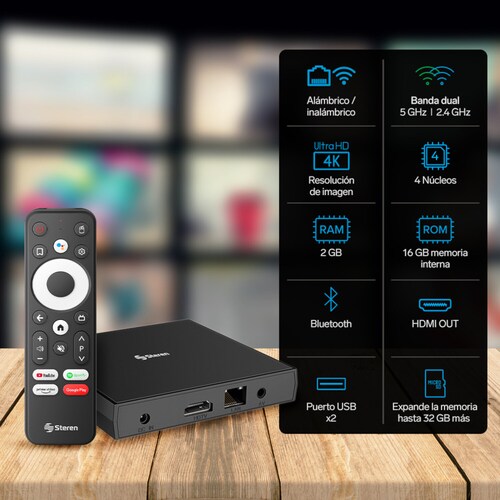 Android TV Box Google Certificado INTV-1000 