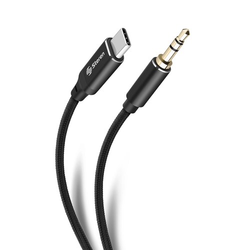 Steren Cable USB C a plug 3,5 mm de 1,2 m USB-3975 