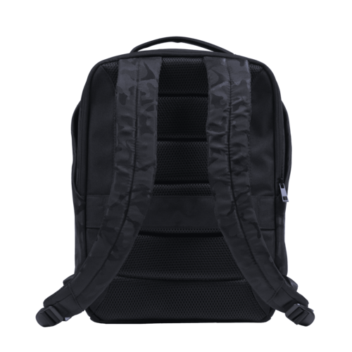 LUCKMAN Mochila para Laptop hasta 15.6 Pulgadas, Moderna Antirrobo, Múltiples Compartimentos, Backpack Hombre Ejecutiva, Escolar de Viaje, Funcional Resistente, Repelente al Agua - Mateo, Negro Militar