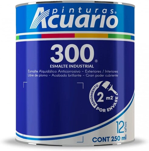 Pintura Esmalte 300 Color Castaño Acuario 250 Ml EA31902