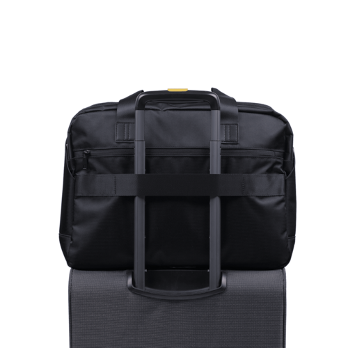 LUCKMAN Portafolio para Hombre tipo Maletín Ejecutivo, ideal como Funda y Mochila para Laptop hasta 15.6 Pulgadas - Modelo Dante, Negro