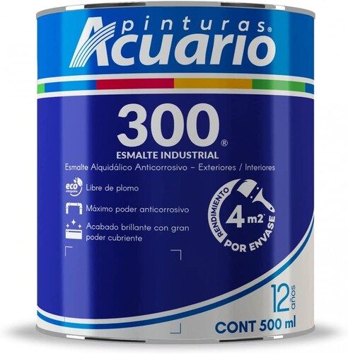 Pintura Esmalte 300 Color Salmón Acuario 500 Ml EA32605